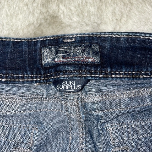 Dark Blue Women's Straight-Leg Jeans - Picture 6 of 8